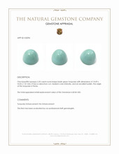 5.20 Ct. Cabochon Turquoise from Persia Appraisal