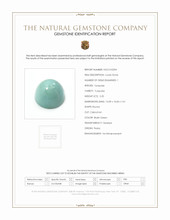 5.20 Ct. Cabochon Turquoise from Persia Scan Report