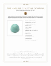 5.20 Ct. Bluish Green Cabochon Turquoise from Persia(Iran) Scan Report