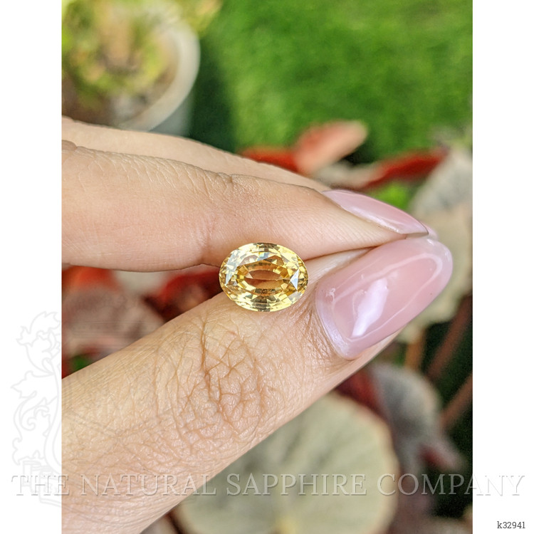 5.33 Ct. Yellow Zircon from Ceylon (Sri Lanka)