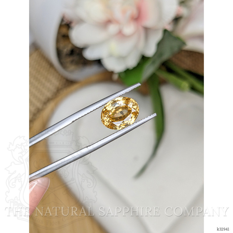 5.33 Ct. Yellow Zircon from Ceylon (Sri Lanka)