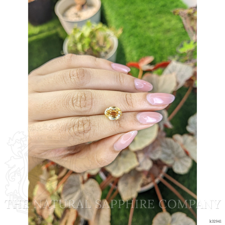 5.33 Ct. Yellow Zircon from Ceylon (Sri Lanka)
