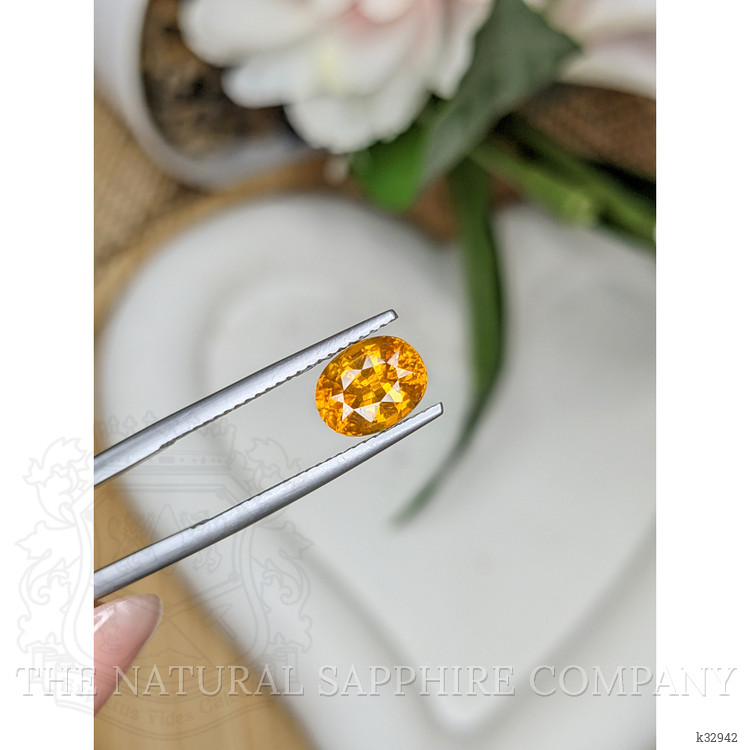 2.41 Ct. Brownish Orange Zircon from Ceylon (Sri Lanka)