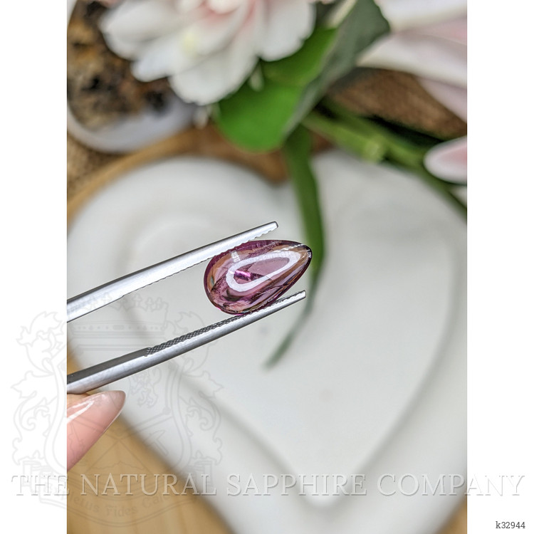 2.89 Ct. Pinkish Purple Cabochon Spinel from Ceylon (Sri Lanka)