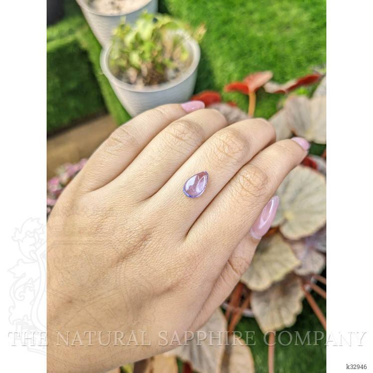 2.10 Ct. Purple Cabochon Spinel from Ceylon (Sri Lanka)