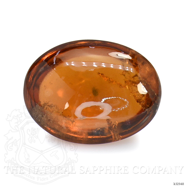 4.37 Ct. Reddish Orange Cabochon Hessonite Garnet from Madagascar
