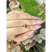 2.69 Ct. Orange Hessonite Garnet from Madagascar Life Style