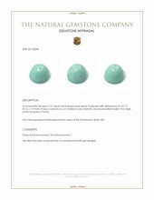 5.31 Ct. Cabochon Turquoise from Persia Appraisal