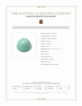 5.31 Ct. Bluish Green Cabochon Turquoise from Persia(Iran) Scan Report