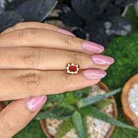 2.46 Ct. Orange Spessartite Garnet from Madagascar Life Style