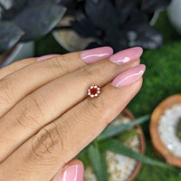0.80 Ct. Orange Spessartite Garnet from Madagascar Life Style