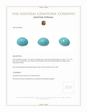 1.06 Ct. Cabochon Turquoise from Persia Appraisal