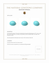 2.78 Ct. Cabochon Turquoise from Persia Appraisal