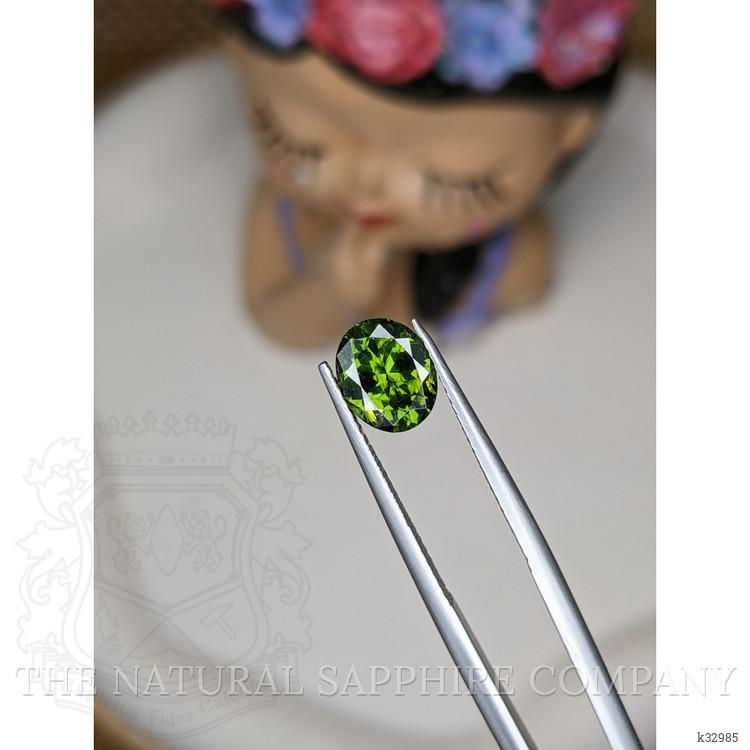 1.72 Ct. Green Zircon from Ceylon (Sri Lanka)