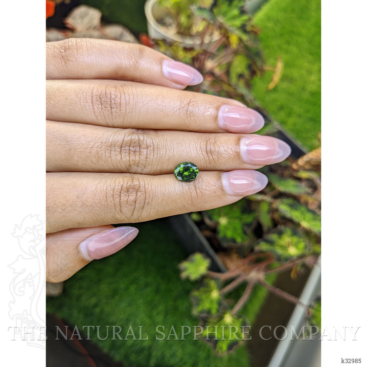 1.72 Ct. Green Zircon from Ceylon (Sri Lanka)