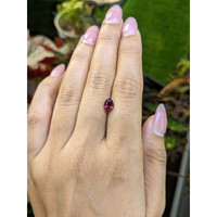 1.24 Ct. Pinkish Purple Rhodolite Garnet from Ceylon (Sri Lanka) Life Style