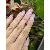 1.24 Ct. Pinkish Purple Rhodolite Garnet from Ceylon (Sri Lanka) Life Style