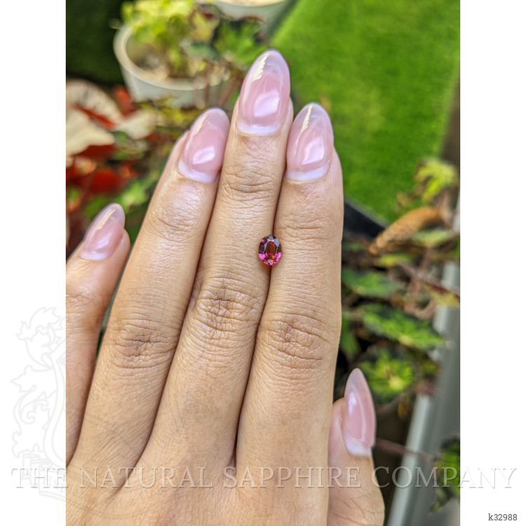 0.82 Ct. Pinkish Purple Garnet from Ceylon (Sri Lanka)