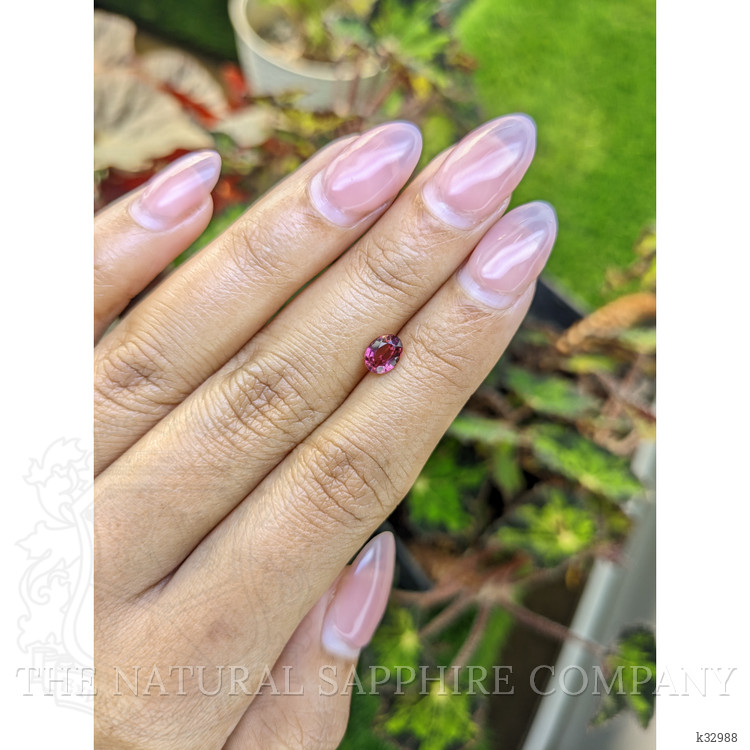 0.82 Ct. Pinkish Purple Garnet from Ceylon (Sri Lanka)