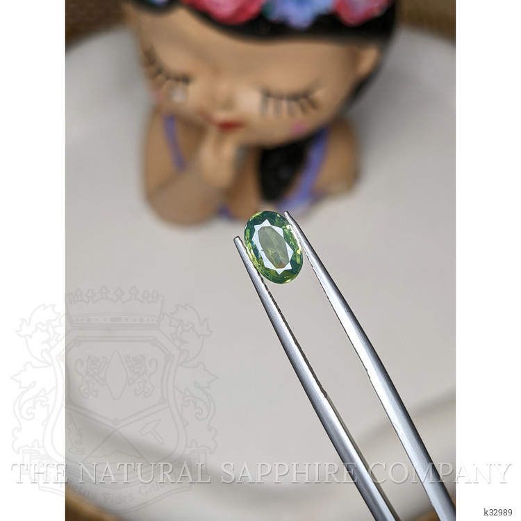 1.39 Ct. Yellowish Green Zircon from Ceylon (Sri Lanka)
