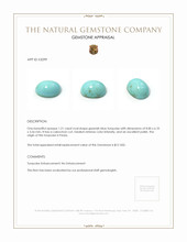 1.21 Ct. Cabochon Turquoise from Persia Appraisal