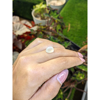 4.29 Ct. White Cabochon Moonstone from Ceylon (Sri Lanka) Life Style