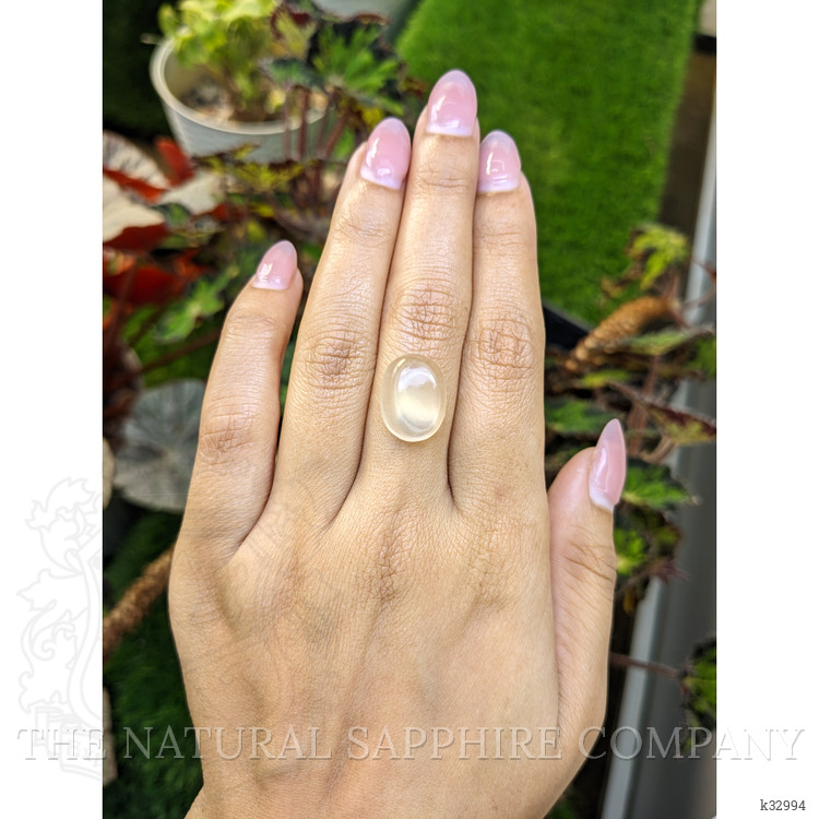 8.01 Ct. Brown Cabochon Moonstone from Ceylon (Sri Lanka)