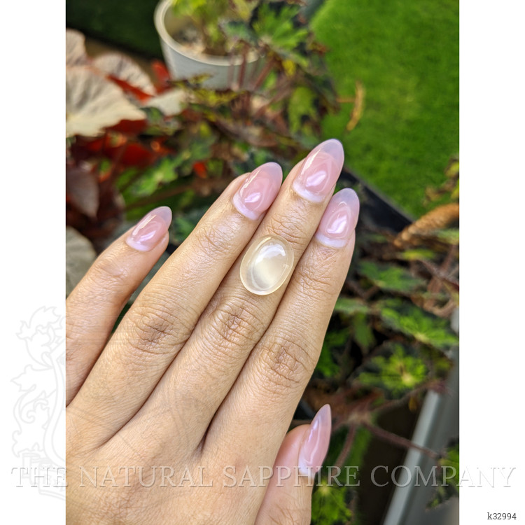 8.01 Ct. Brown Cabochon Moonstone from Ceylon (Sri Lanka)
