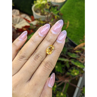 3.06 Ct. Orangish Yellow Citrine from Ceylon (Sri Lanka) Life Style