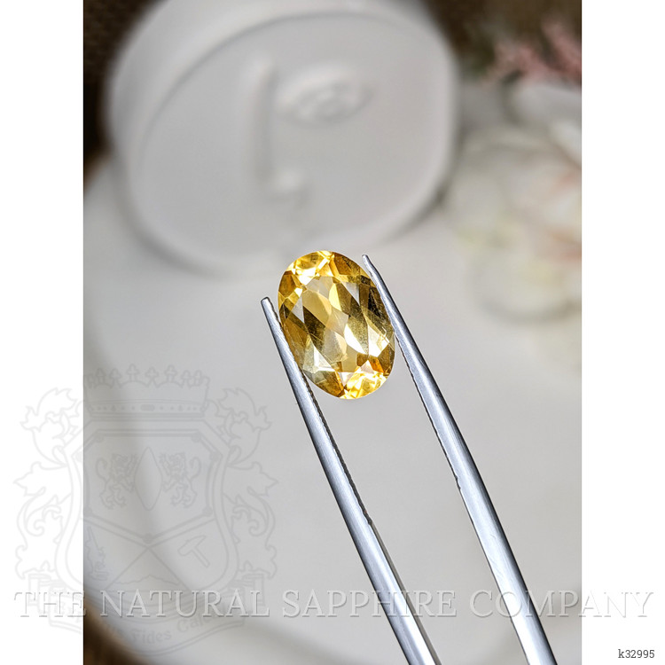 3.06 Ct. Orangish Yellow Citrine from Ceylon (Sri Lanka)