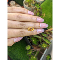 3.06 Ct. Orangish Yellow Citrine from Ceylon (Sri Lanka) Life Style