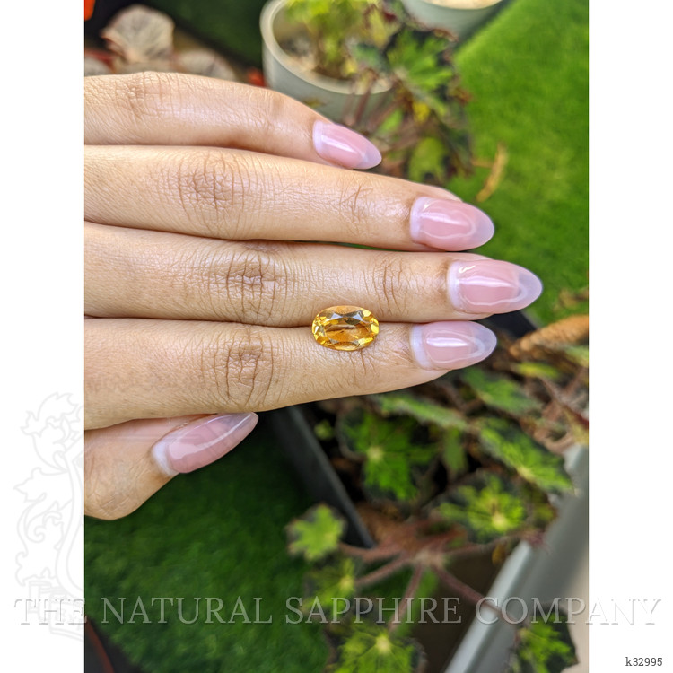 3.06 Ct. Orangish Yellow Citrine from Ceylon (Sri Lanka)