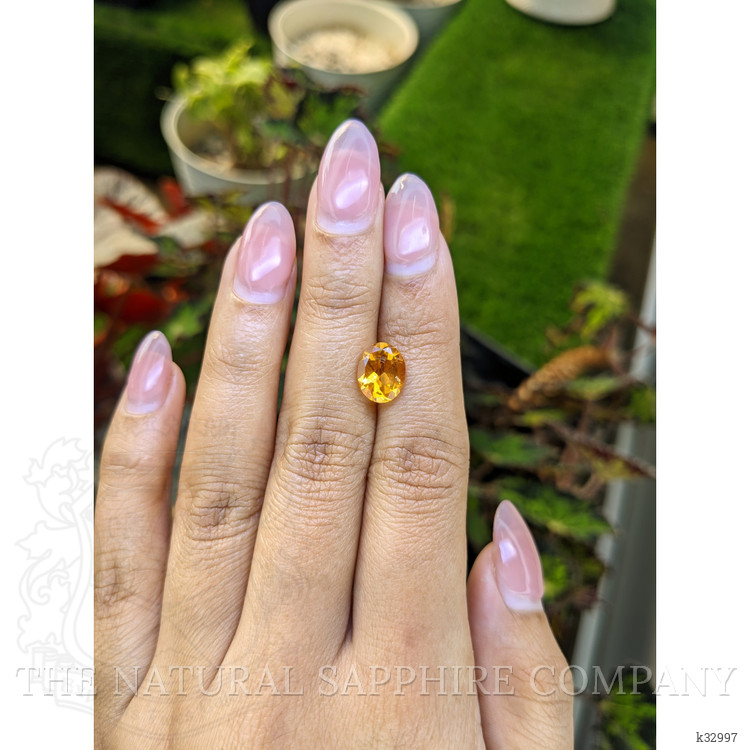 1.93 Ct. Yellowish Orange Citrine from Ceylon (Sri Lanka)