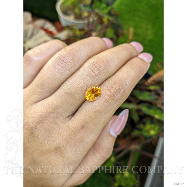 1.93 Ct. Yellowish Orange Citrine from Ceylon (Sri Lanka)