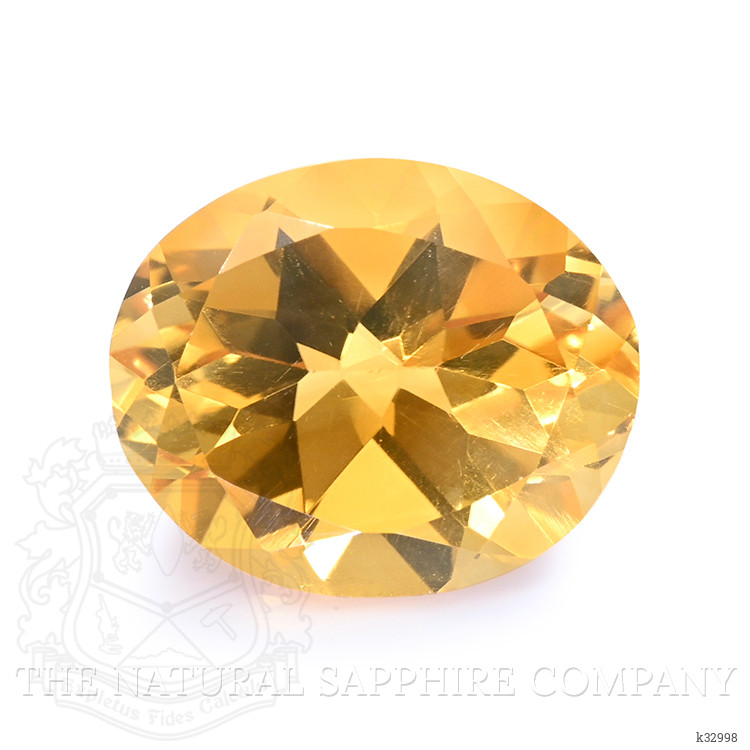 3.31 Ct. Orangish Yellow Citrine from Ceylon (Sri Lanka)