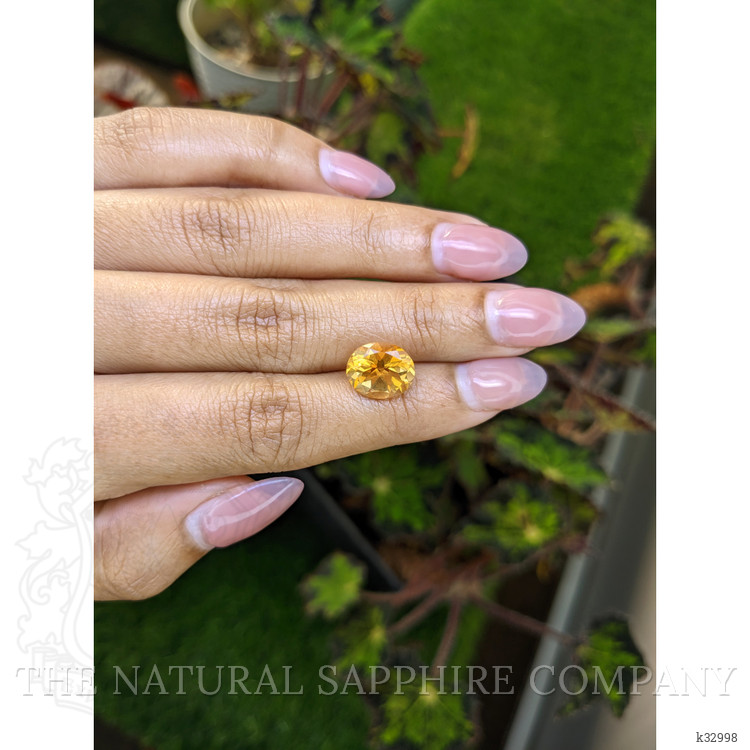3.31 Ct. Orangish Yellow Citrine from Ceylon (Sri Lanka)