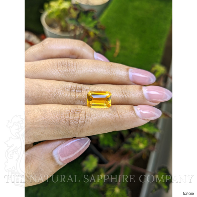 5.00 Ct. Orangish Yellow Citrine from Ceylon (Sri Lanka)