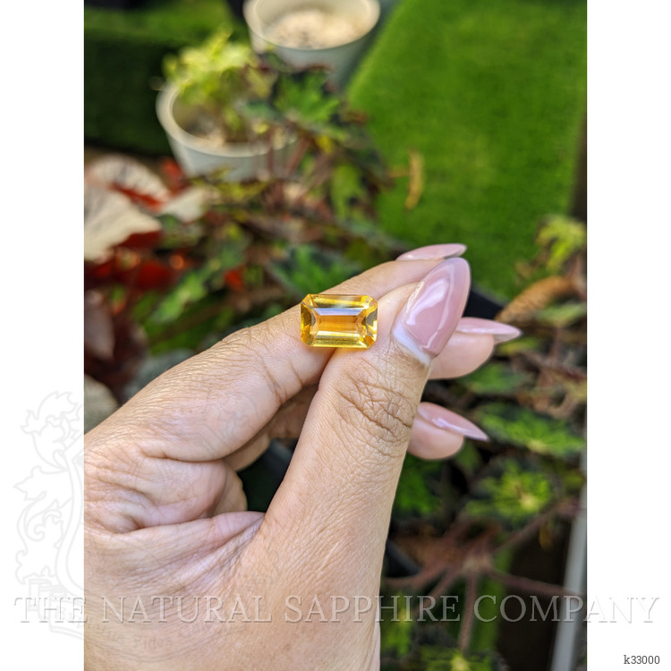 5.00 Ct. Orangish Yellow Citrine from Ceylon (Sri Lanka)
