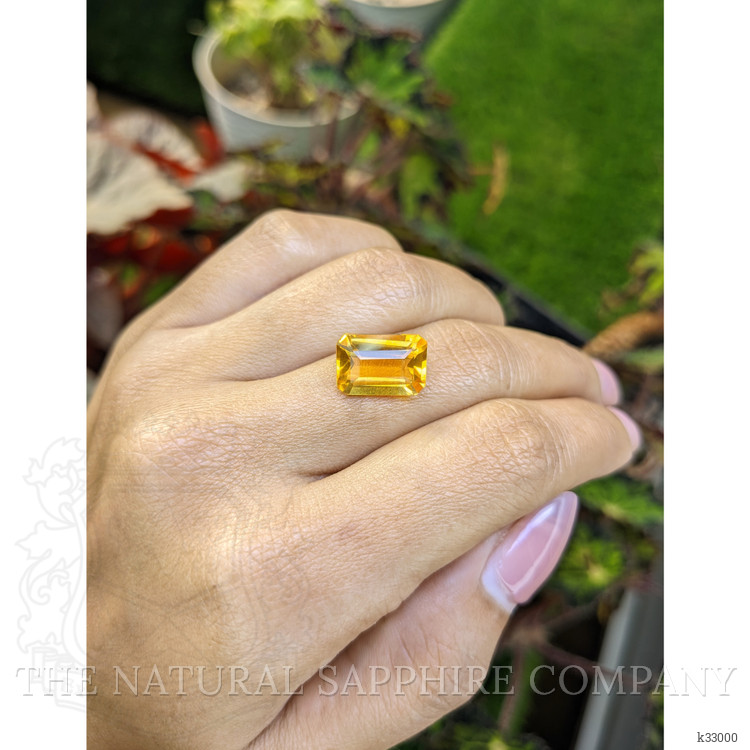 5.00 Ct. Orangish Yellow Citrine from Ceylon (Sri Lanka)