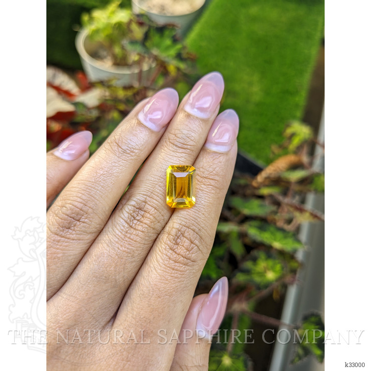 5.00 Ct. Orangish Yellow Citrine from Ceylon (Sri Lanka)