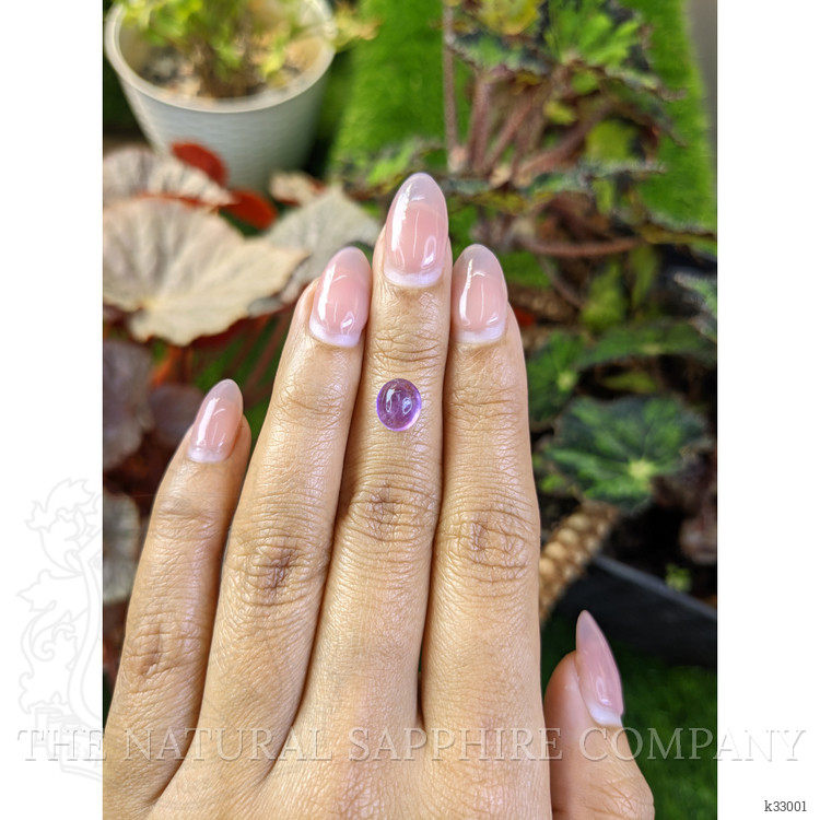 1.93 Ct. Purple Cabochon Amethyst from Ceylon (Sri Lanka)