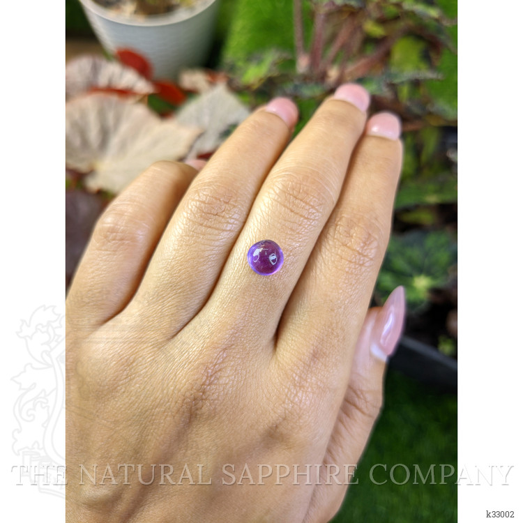 1.92 Ct. Purple Cabochon Amethyst from Ceylon (Sri Lanka)