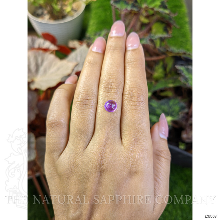 1.61 Ct. Purple Cabochon Amethyst from Ceylon (Sri Lanka)