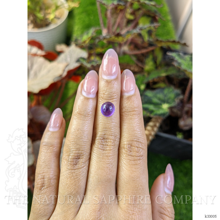 2.21 Ct. Purple Cabochon Amethyst from Ceylon (Sri Lanka)