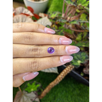 2.21 Ct. Purple Cabochon Amethyst from Ceylon (Sri Lanka) Life Style
