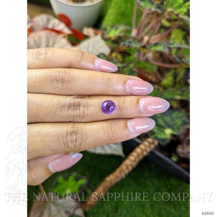 2.21 Ct. Purple Cabochon Amethyst from Ceylon (Sri Lanka)