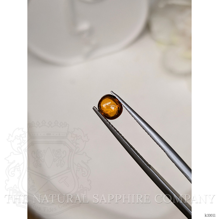 0.96 Ct. Orange Cabochon Hessonite Garnet from Madagascar