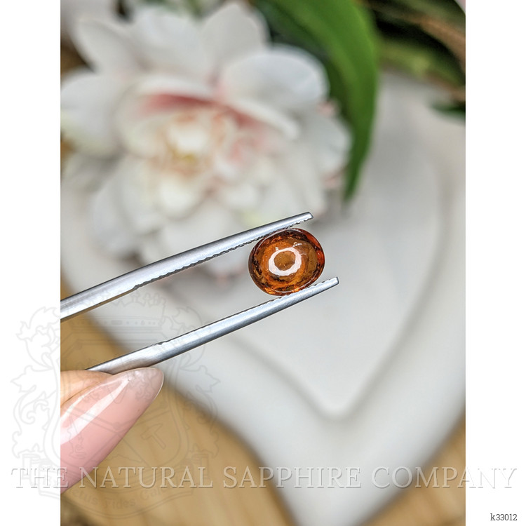 2.15 Ct. Orange Cabochon Hessonite Garnet from Madagascar
