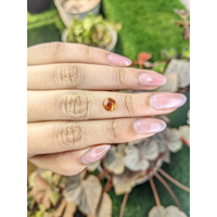1.35 Ct. Orange Cabochon Hessonite Garnet from Madagascar Life Style