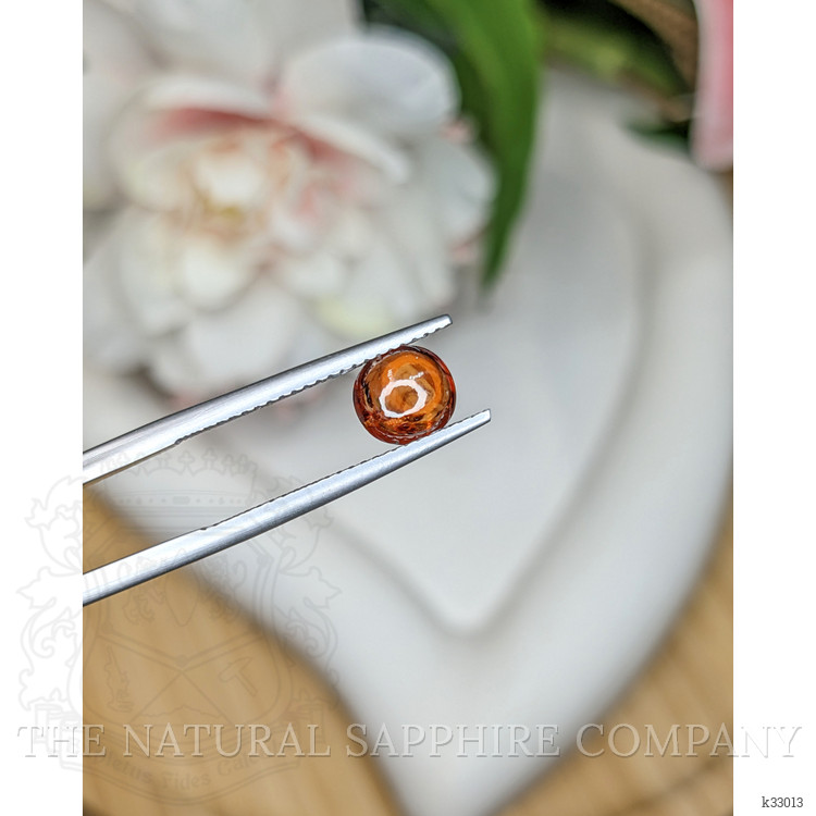 1.35 Ct. Orange Cabochon Hessonite Garnet from Madagascar